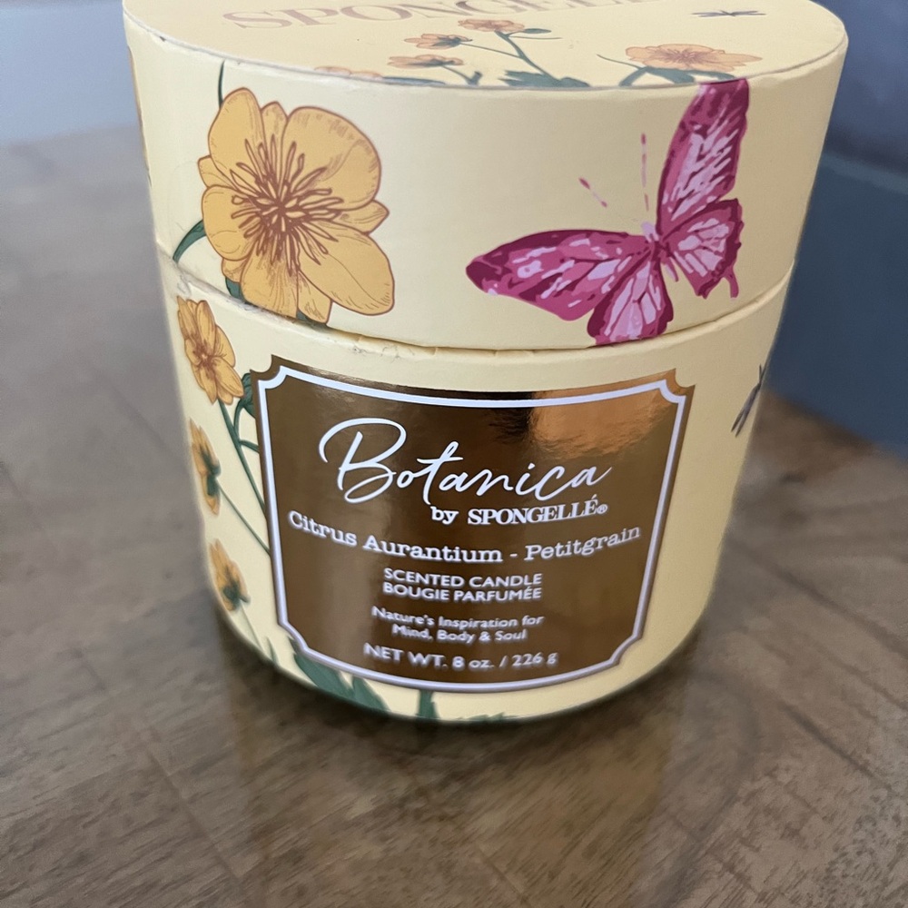 Spongelle Botanica Citrus Aurantium Candle -